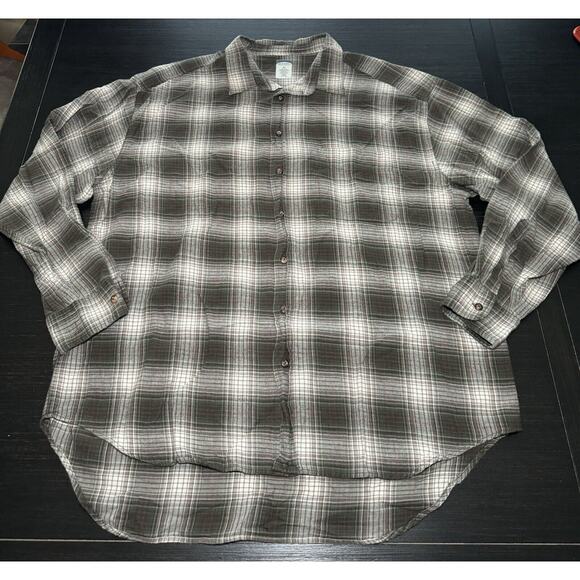 Old Navy Men’s Size XL Plaid Flannel Pocket Button Up Fall Warm Bonfire - Picture 1 of 4